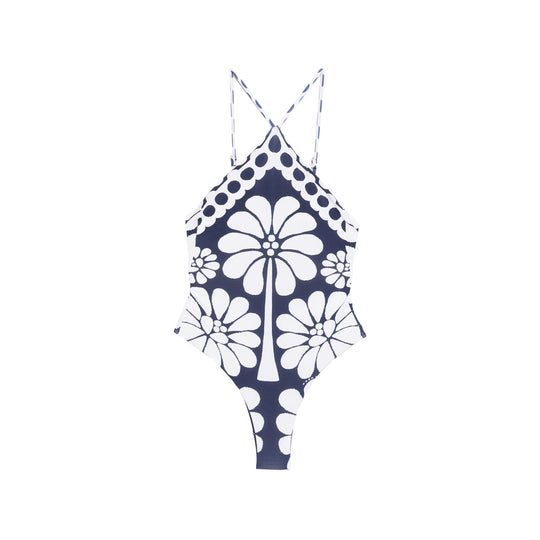 Beachwear Blue, White