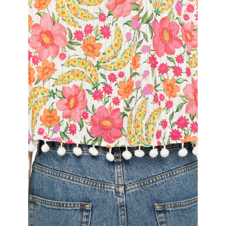 Farm Rio Shirts - White, Pink | 3cfd3f1cd3629d3bf95e84d823645704234f7aed