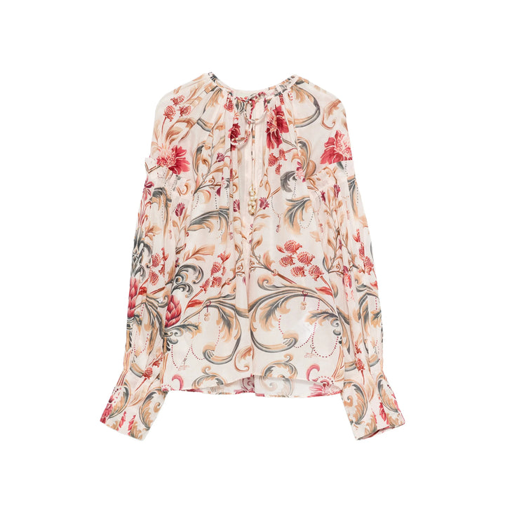 Farm Rio Shirts - Neutral, Red | bffb9bbe82f2c8813e933200251eacfac74777b4