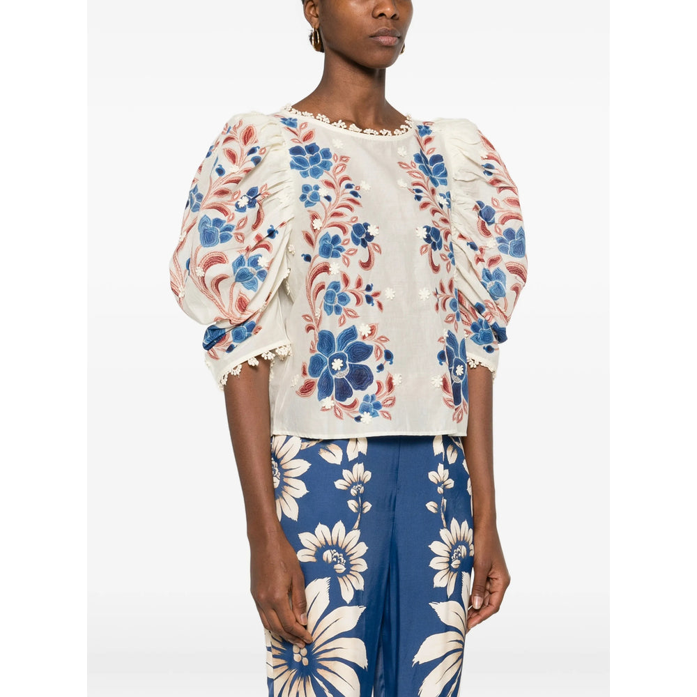 Farm Rio Shirts - Neutral, Blue | 9865368d2e823df4814e7c1f29c42c2c9c8685fe