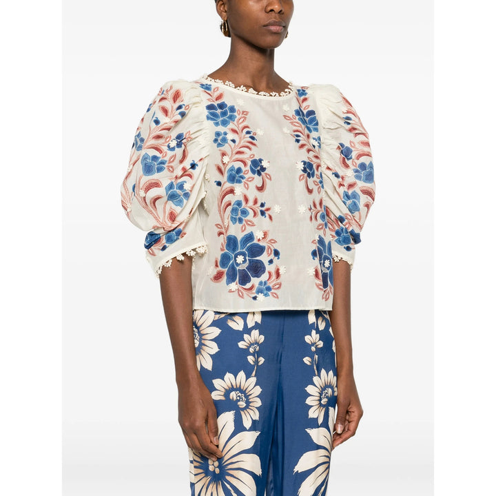 Farm Rio Shirts - Neutral, Blue | 9865368d2e823df4814e7c1f29c42c2c9c8685fe