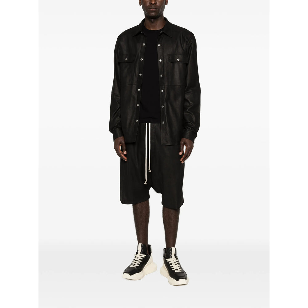 Rick Owens Leather Outerwears - Black | cf504c33761e48865a4da416b7f30fa114088aa9