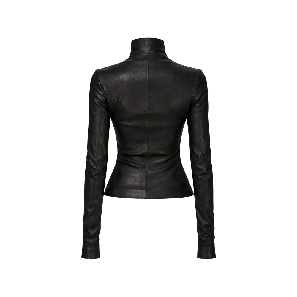Rick Owens Leather Outerwears - Black | 8ef706bc98b05999cf97f7bdbb30c160fd11d5c5