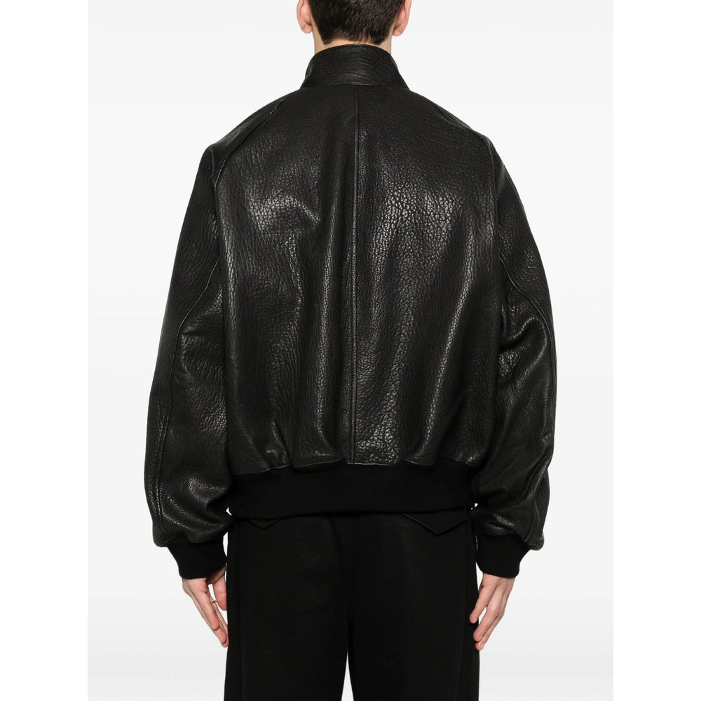 Studio Nicholson Leather Outerwears - Black | 41301ad56ee241df39b4de750a46119d06e36095