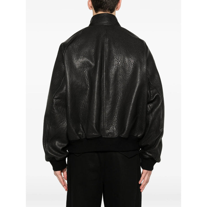 Studio Nicholson Leather Outerwears - Black | 41301ad56ee241df39b4de750a46119d06e36095