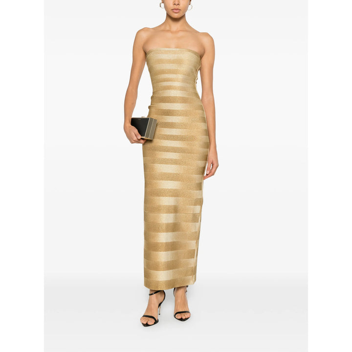 Herve Leger Dresses - Gold | 331f8a64201b509e03171be30e4b2e976c2e4d6c
