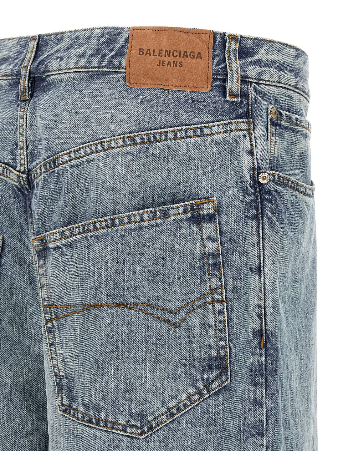 Balenciaga Wide Leg Jeans - Light Blue | 27eb2df2622d684db62629ed2c27866615fb28bb