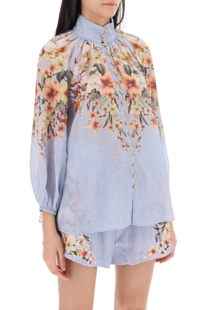 Lexi Billow Shirt With Floral Motif