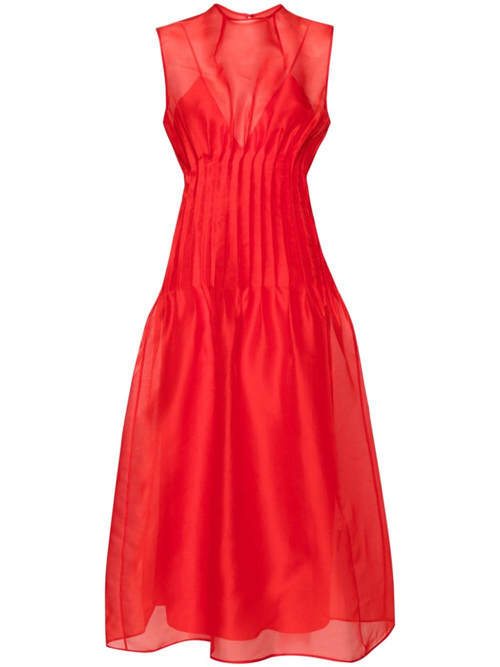 Wes` silk midi dress