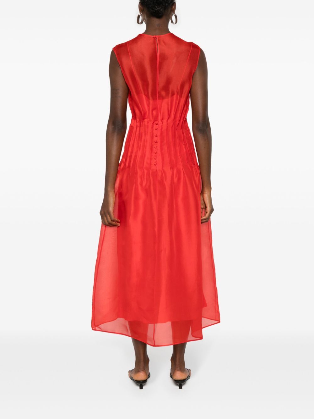 Wes` silk midi dress