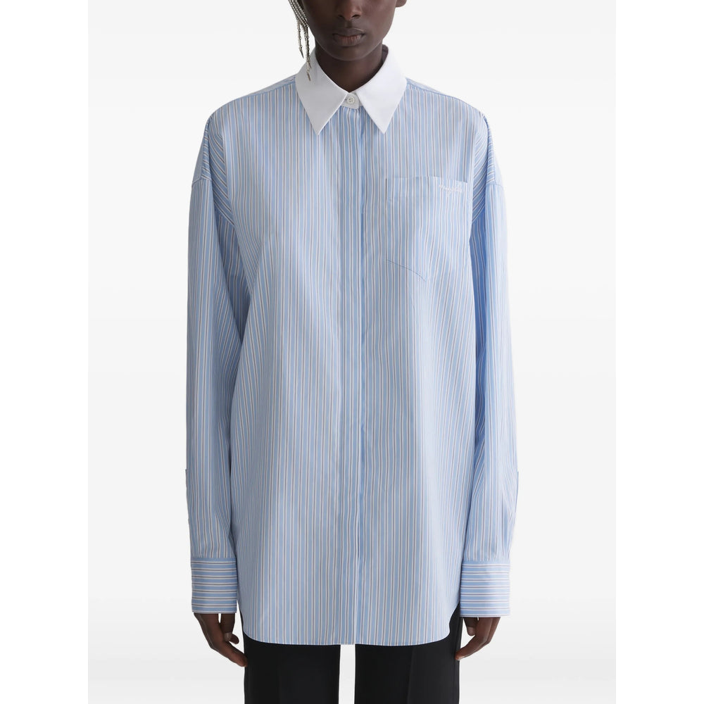 Mugler Shirts - Blue, White | 074bf1fe9e2e05ae147445382ba33594ddb25066