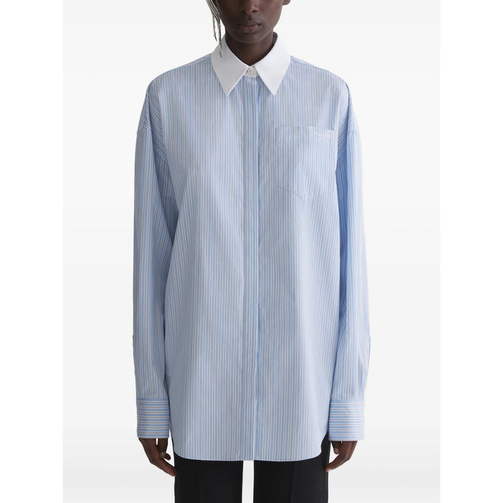 Mugler Shirts - Blue, White | 074bf1fe9e2e05ae147445382ba33594ddb25066