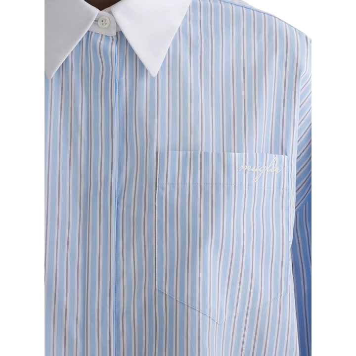Mugler Shirts - Blue, White | 637214f6c3f2d2dcdf89a2d0e6112fff8d1ae999