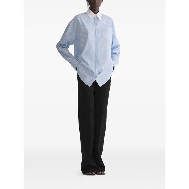 Mugler Shirts - Blue, White | 418d756c722411524b2f5dd29116f30e26195e6f