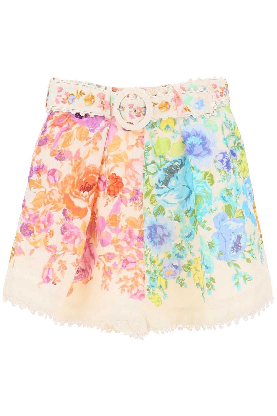 Raie Floral Linen Shorts