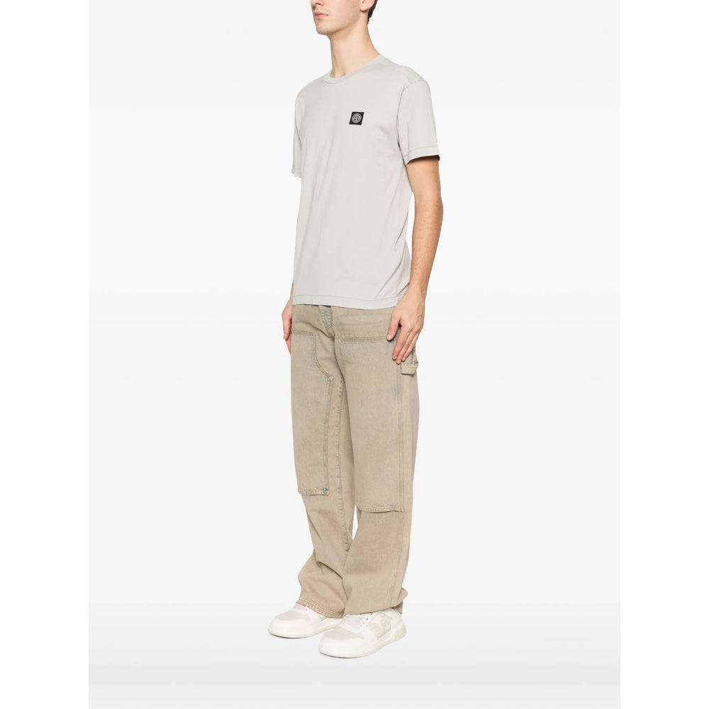 Stone Island T Shirts - Neutral | c65648a5ae17084f21de267bd697e3f1b177b3f6