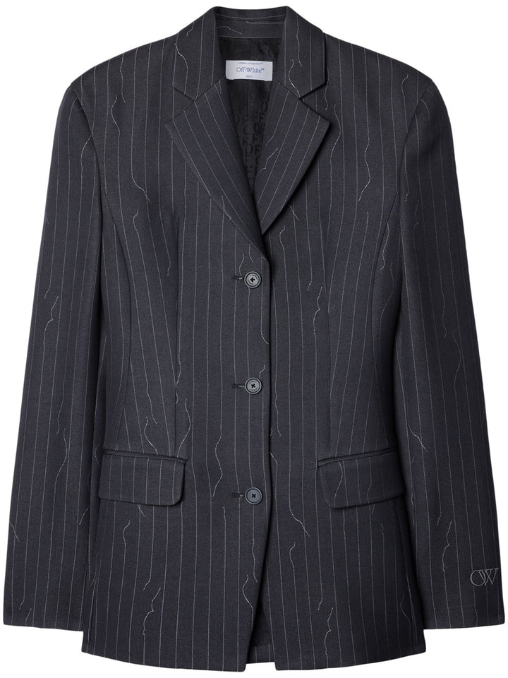 Pinstriped blazer