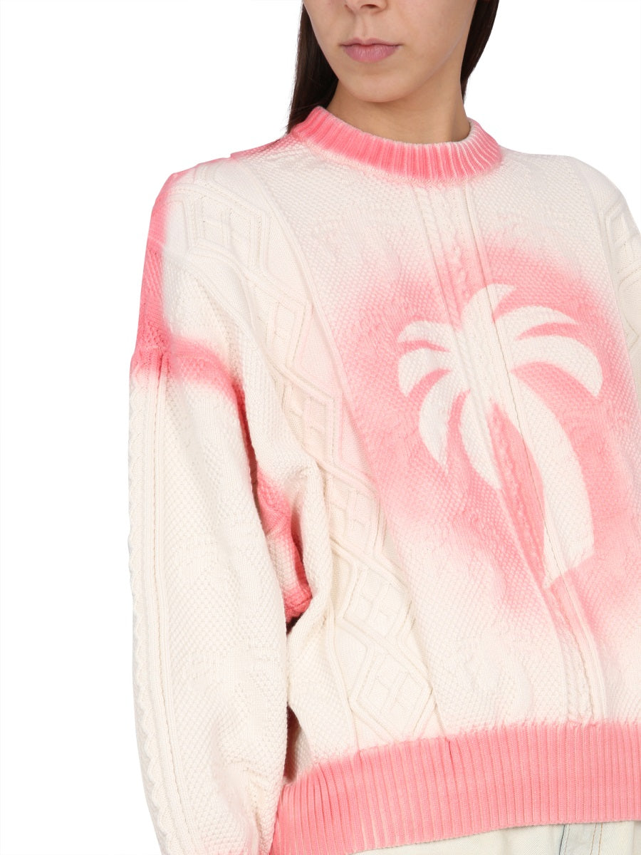 Palm Angels Sweaters - White | Wanan Luxury
