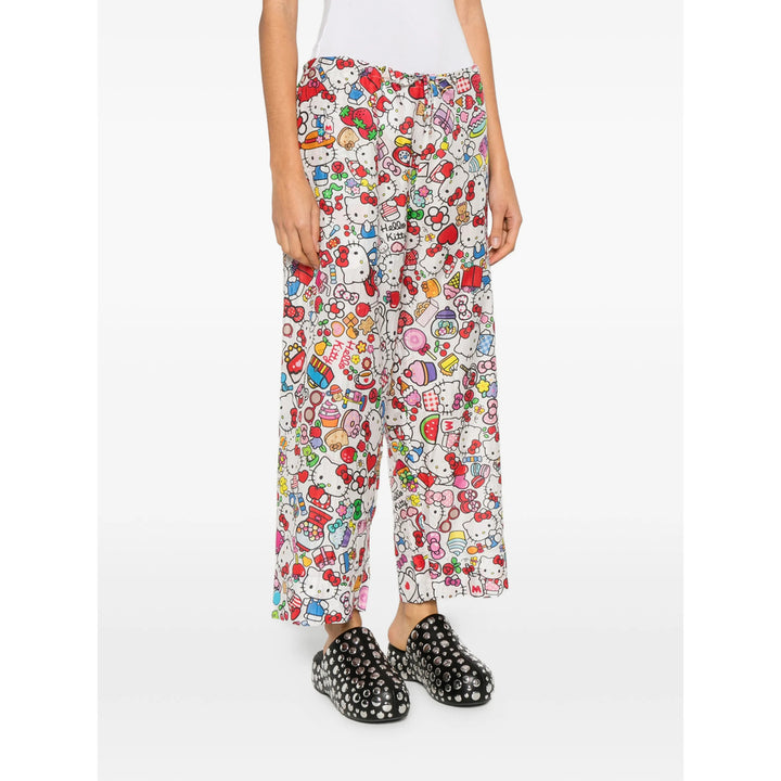 Pero Pants - White, Red | de656c04c73ab27eee56097b03a334efe6bb8e2e