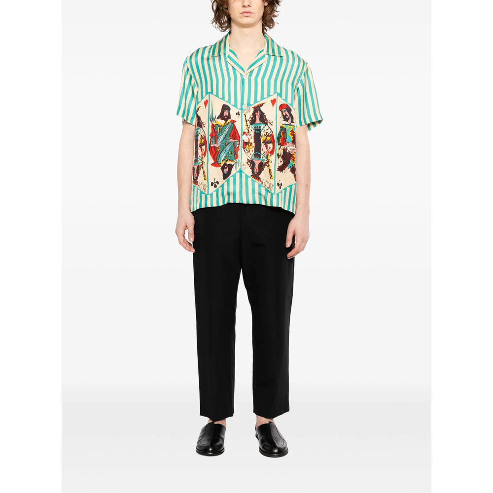Bode Shirts - Green, Neutral | f2538120f28b96751a951b26da3c9125729ae718