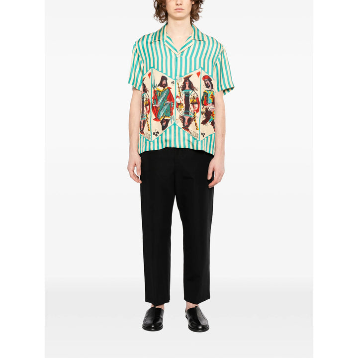 Bode Shirts - Green, Neutral | f2538120f28b96751a951b26da3c9125729ae718