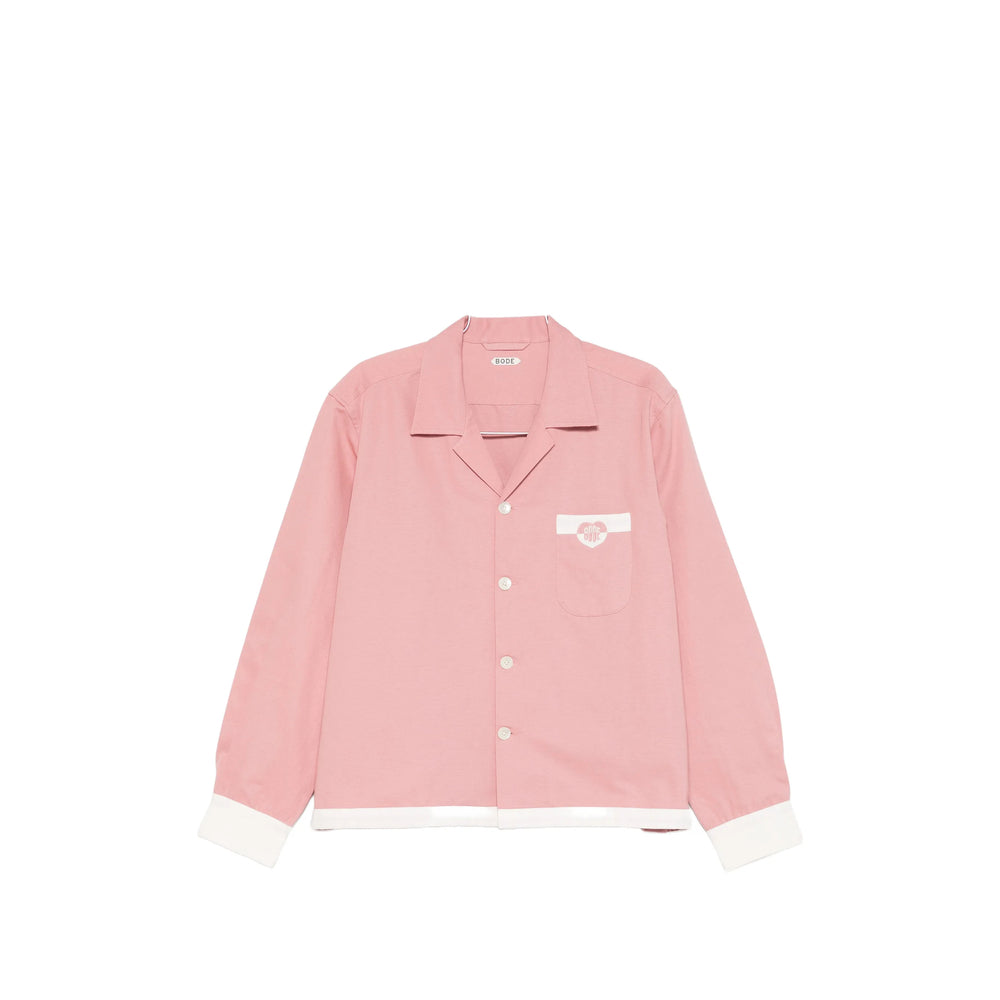 Bode Shirts - Pink, White | 740756d9cc400265160ccf3035700ec3b83212c5