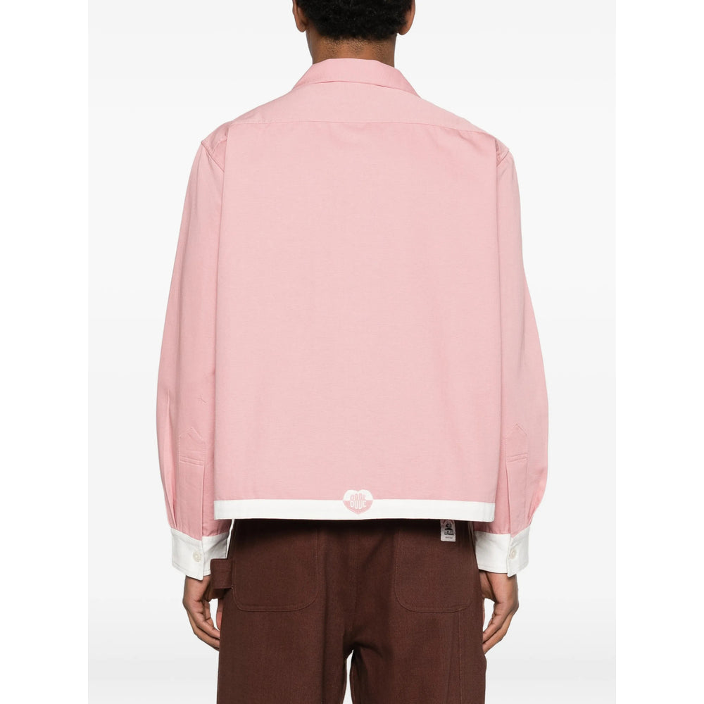 Bode Shirts - Pink, White | 8b24e219588ae2db599a67b2eb3cf1ebbaca3bb9