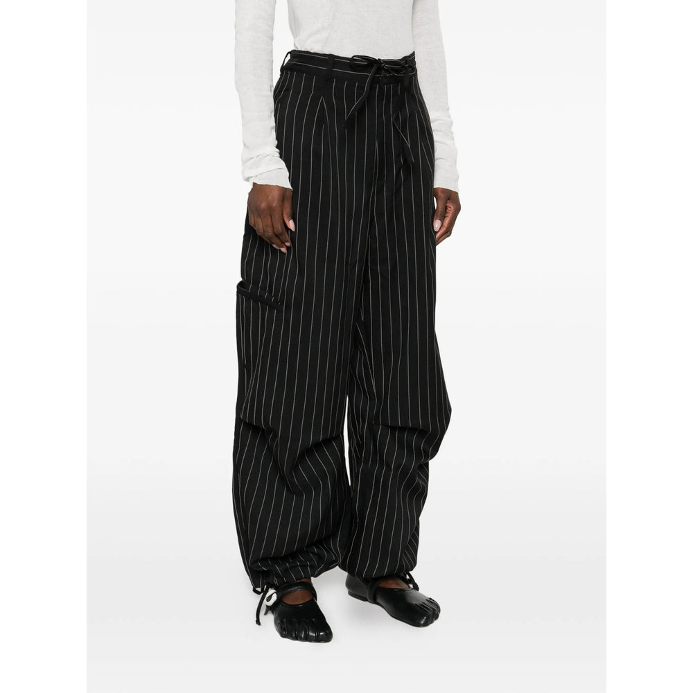 Y-3 Pants - Black, White | ed0370dfd517b7c1a1e4105948af501d106fde04