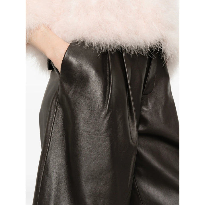 Yves Salomon Shorts - Brown | dff358f9b1f0017ed216bc7c0e40df8b11bd2009