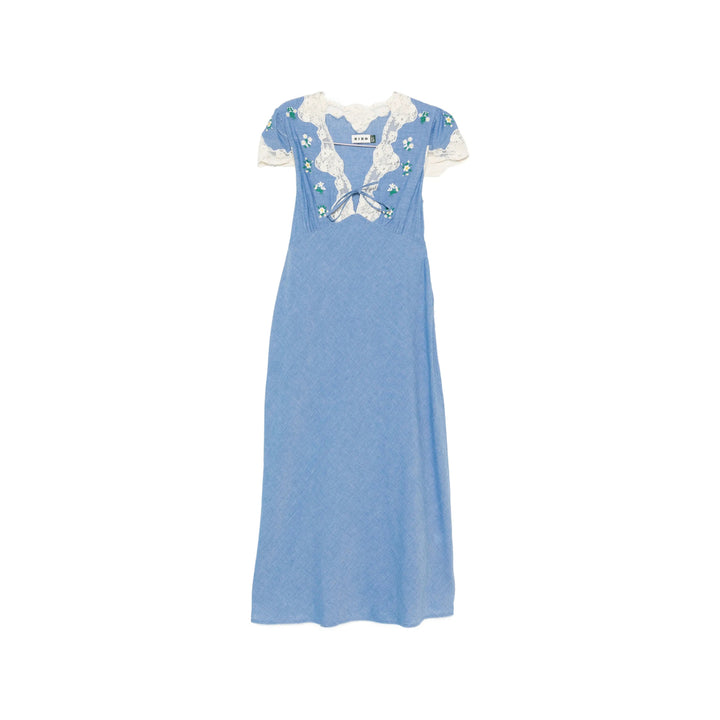 Rixo London Dresses - Blue, White | a03be7ea17aaa36e81b29f58caeee0c3136f0f68