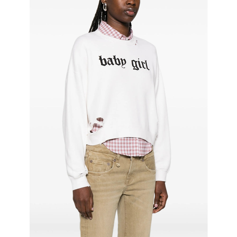 R13 Sweatshirts - White, Black | 80a89069001abc9b78ee3c89387100a6b0efa3e6