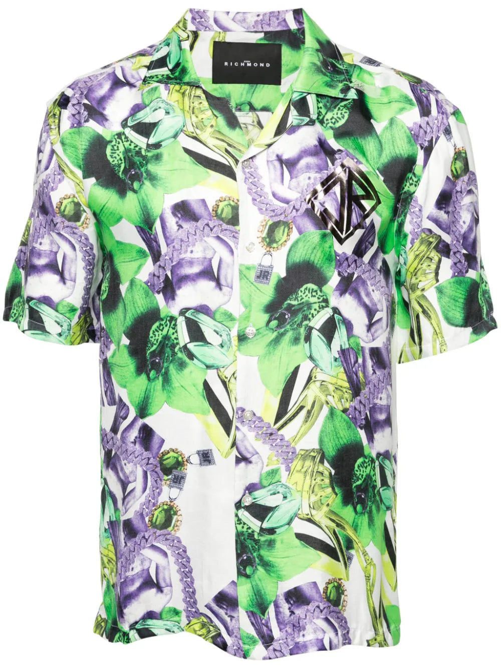 Collage print shirt