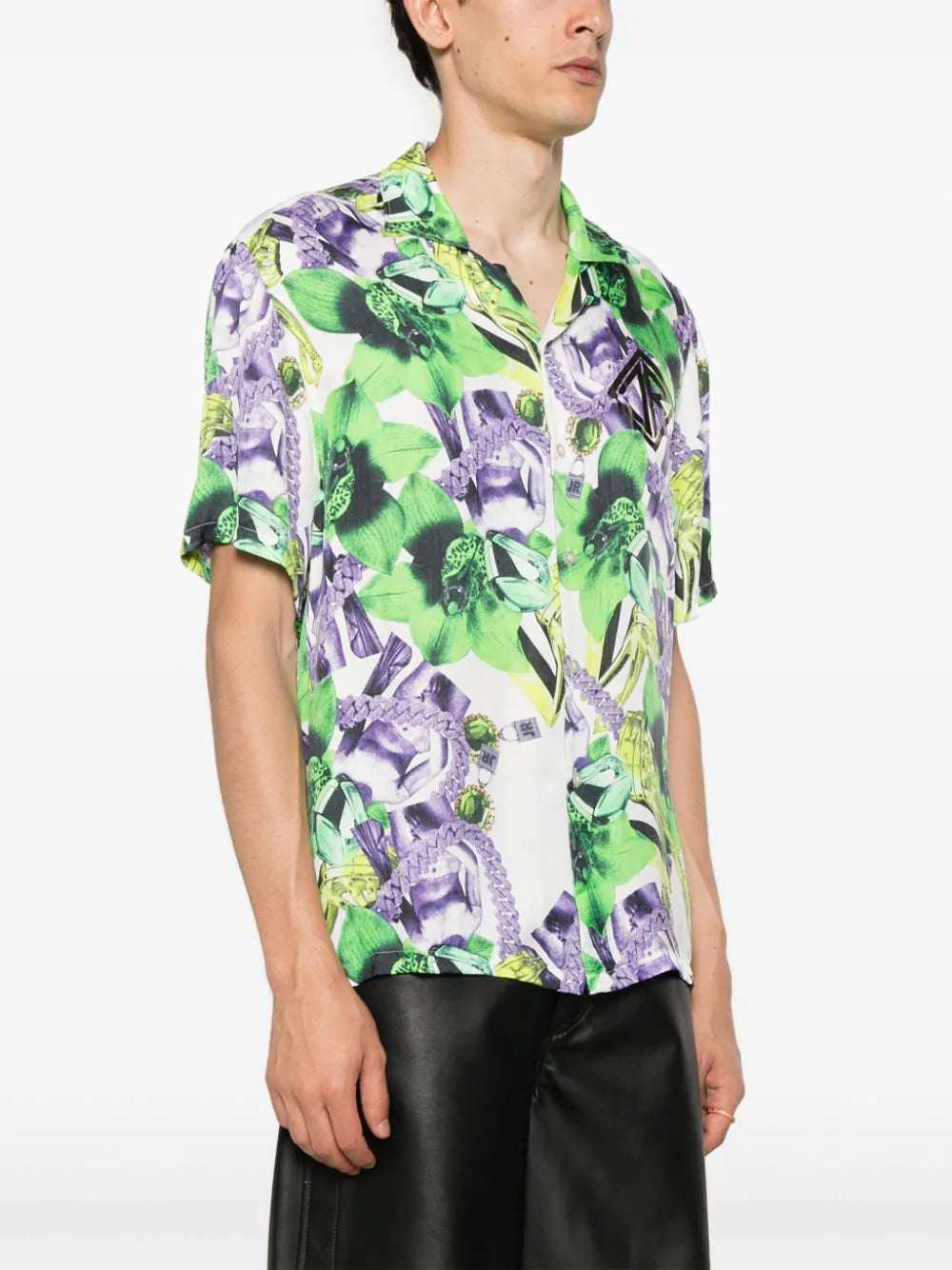 Collage print shirt