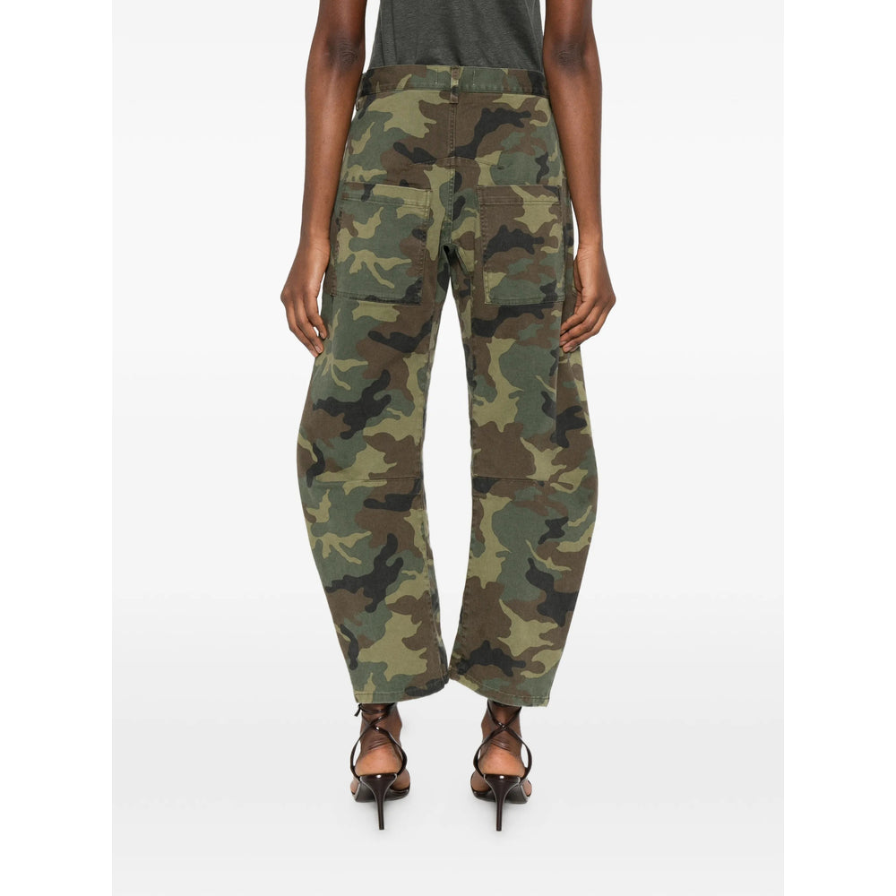 Nili Lotan Pants - Green, Brown | 9d0f9d6ccd5b6f3fc819e02d7690fd164c0df626