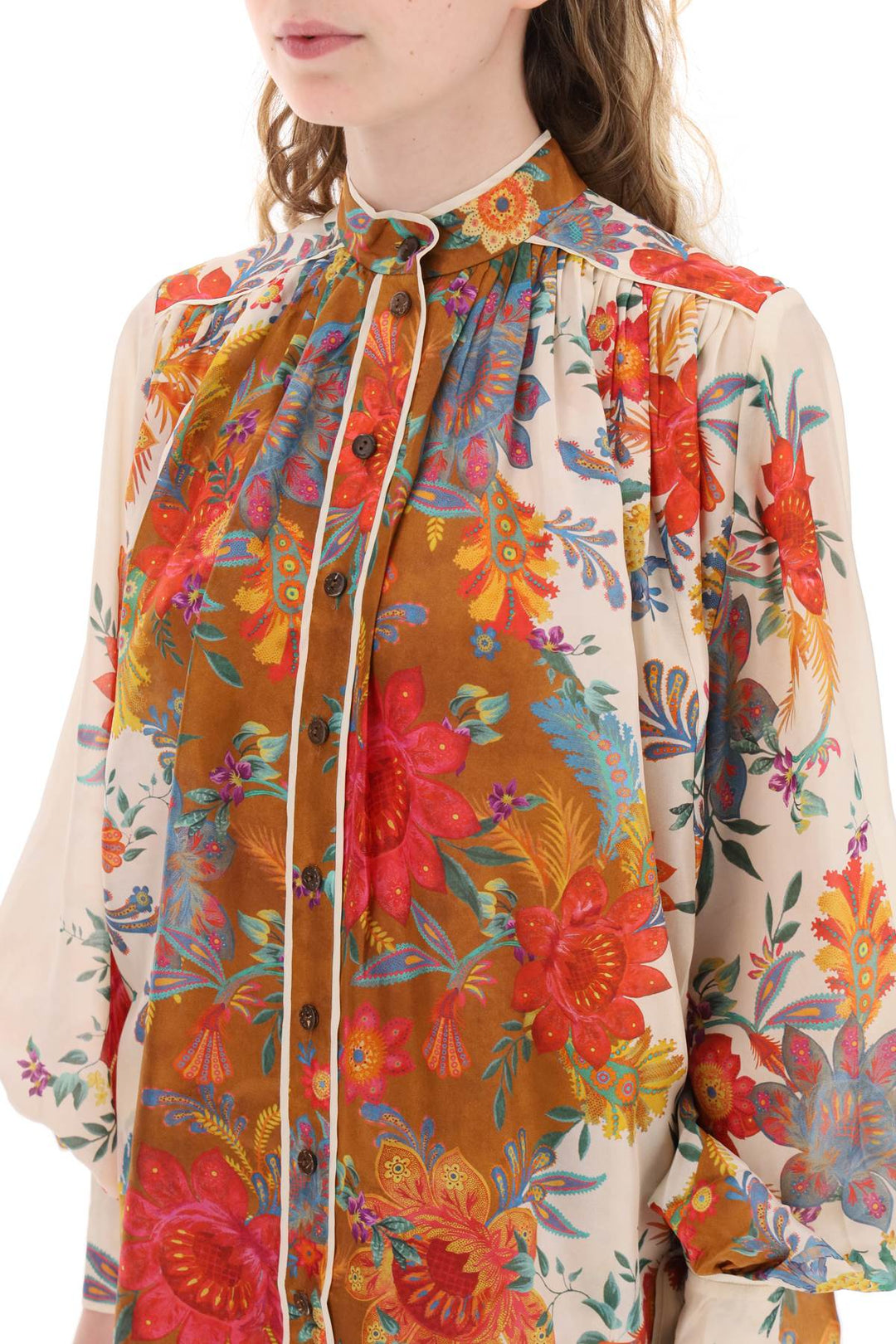 'Ginger' Blouse With Floral Motif