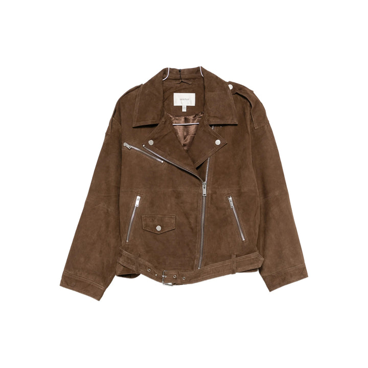 Gestuz Leather Outerwears - Brown | 9e4d715673a208807a9c27050144e2a2473e1056