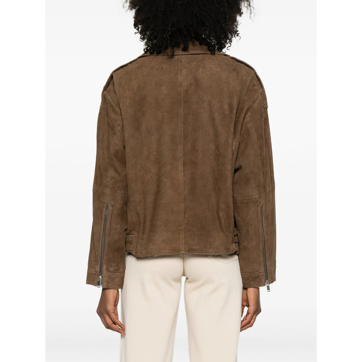 Gestuz Leather Outerwears - Brown | 2882dc4247c0422476d2374d69ff7081e269d128