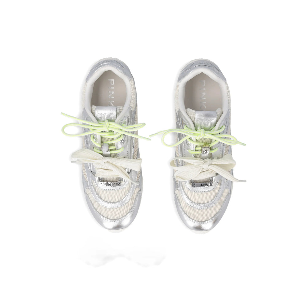 Pinko Sneakers - Silver, Neutral | 73174bd6dcdb5c60b7fdea2a10ff7e59d139ee7b