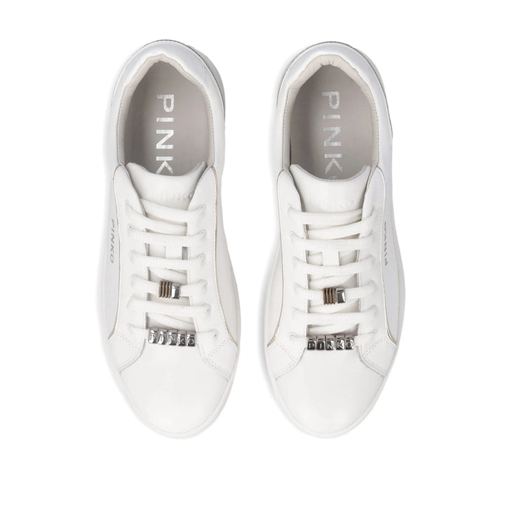 Pinko Sneakers - White, Silver | 0525ccab9c635458012ebe5093af694d514b1065