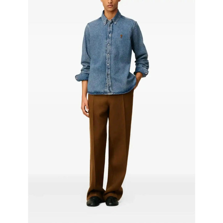 Ami Paris Shirts - Blue | ba7f06cd40965bfc6aefc6495935143fcbfdd5a9