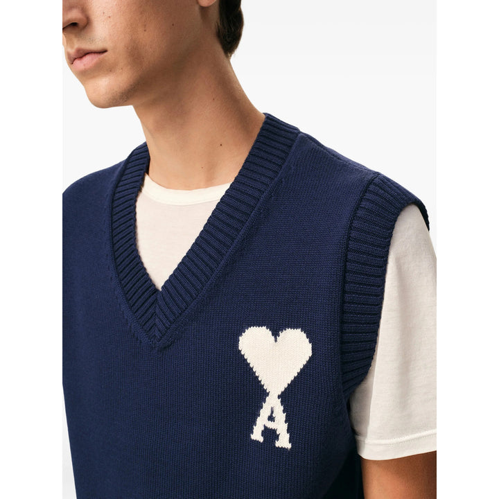 Ami Paris Sweaters - Blue | beebb1719d5990ec827f9f54035fc467fb852596