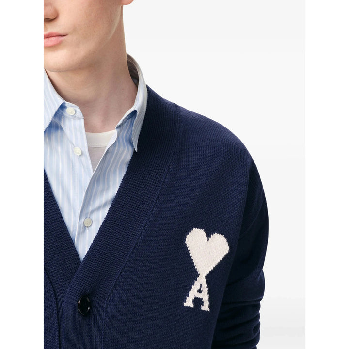 Ami Paris Sweaters - Blue | 95546a5403acbf4640a4c9b662420b249bd50aea