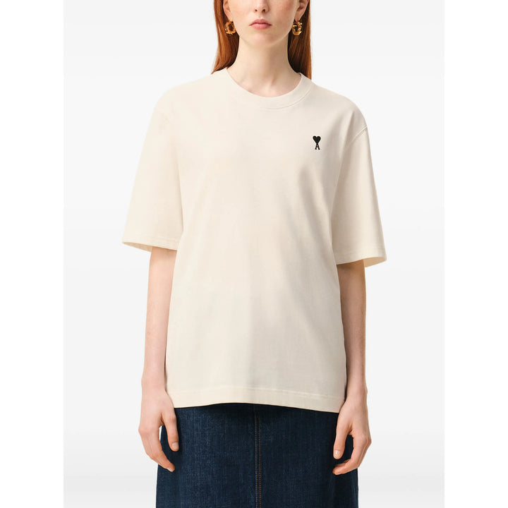 Ami Paris T Shirts - Neutral | e2635386d3d3332145e76b43eff2c9a4b75f8843