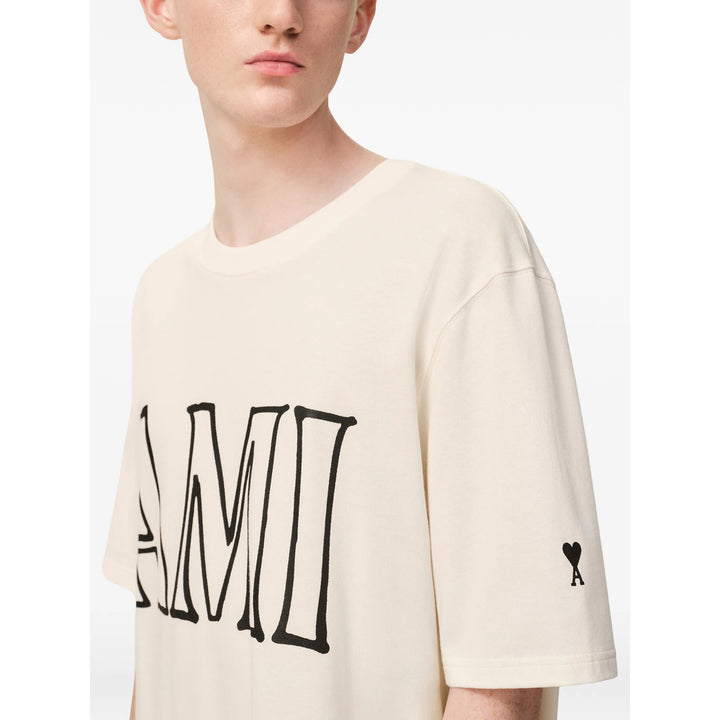 Ami Paris T Shirts - Neutral | 7e6835ae7e6fa301e4e5b85c8934f908a300bb33