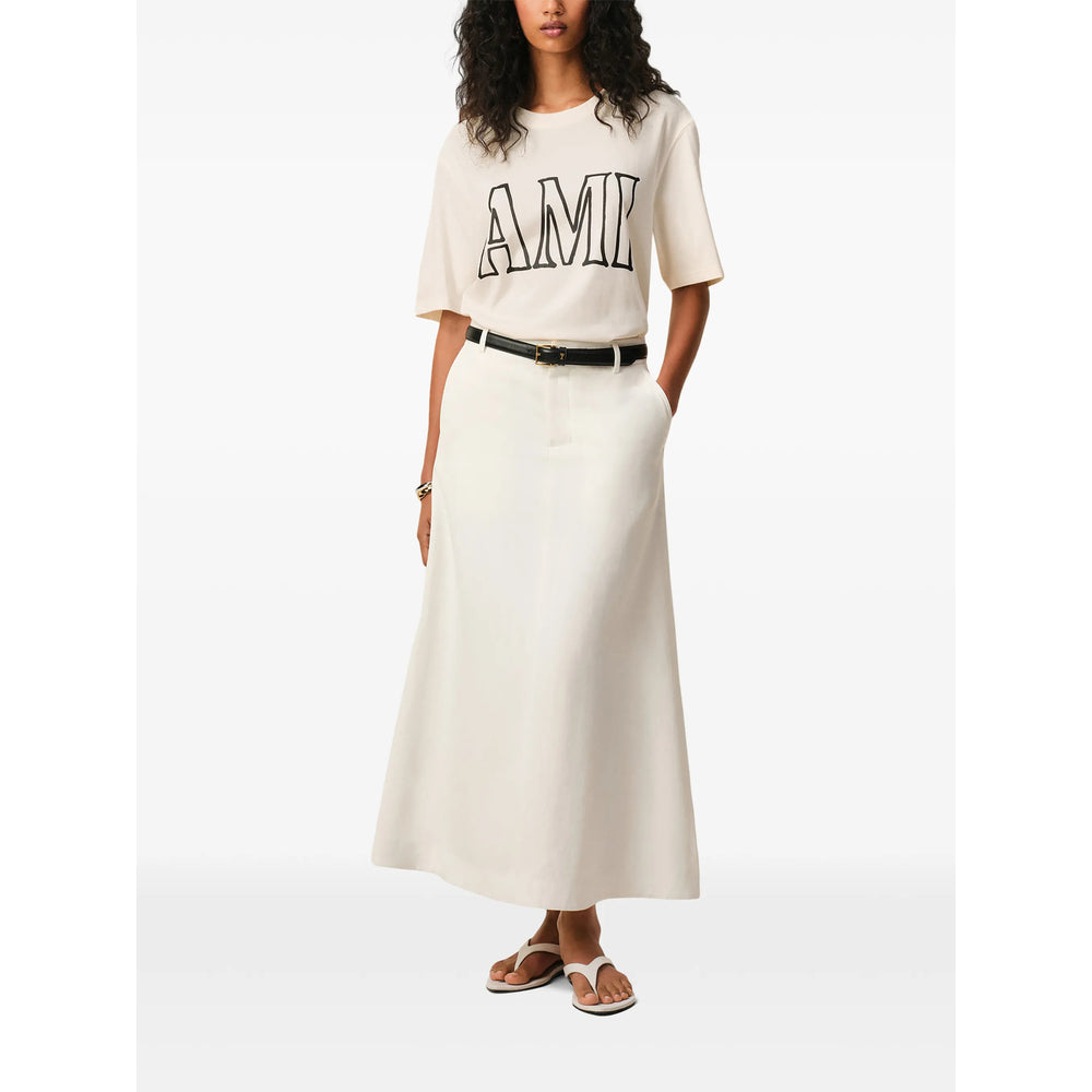 Ami Paris T Shirts - Neutral | f9607fdfa4bff1a3055af2c393a59a262b831f82