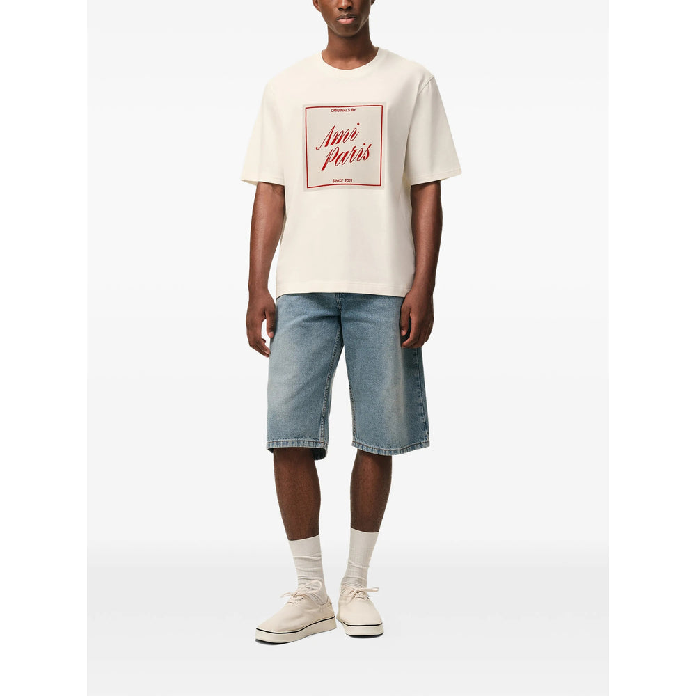 Ami Paris T Shirts - Neutral | e62ef9ef530d603f662e457e6f8eb516207b6f3a