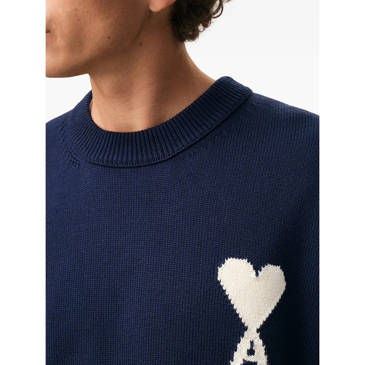 Ami Paris Sweaters - Blue | c227ca8b00b951469c5e3111600053f31c57f3b0