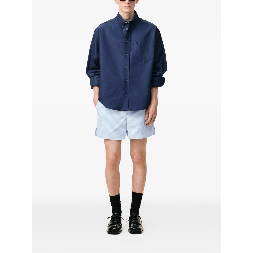 Ami Paris Shorts - Blue, White | fde407501e3cf158f48b31dc8e147da5d7f43f60