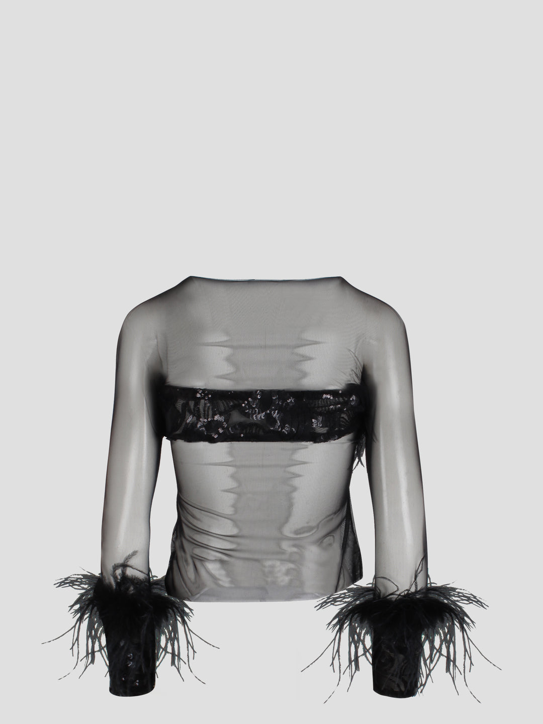 Ostrich feathers top