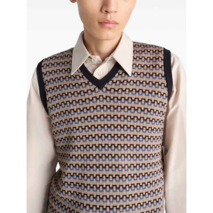 Lemaire Sweaters - Neutral, Blue | 9bbd0bc37595244ac291d0029ea8080fbe510007